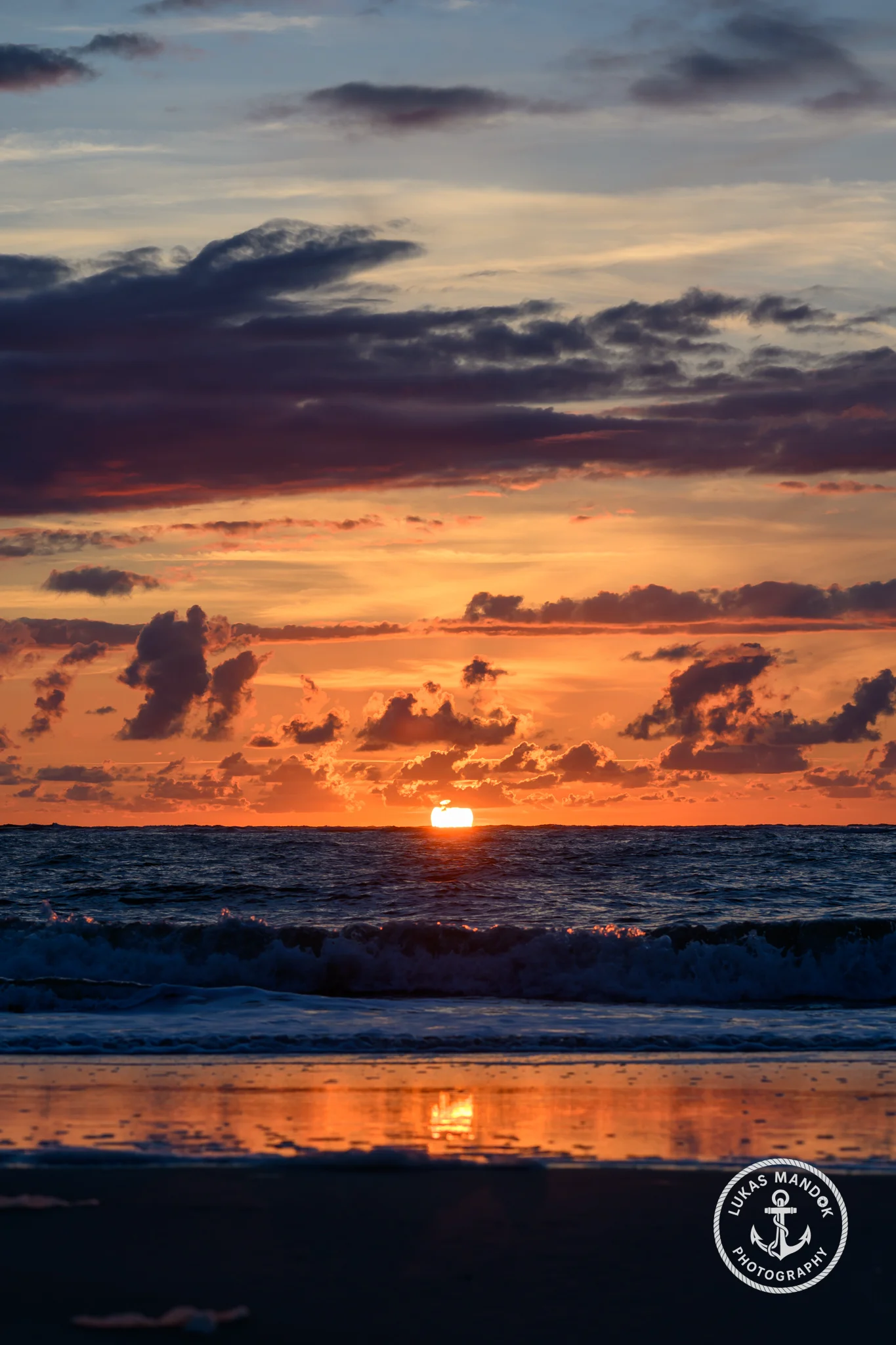 Sonnenuntergang am Hauptstrand